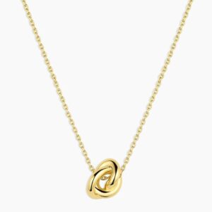infinity knot Necklace in 18k gold